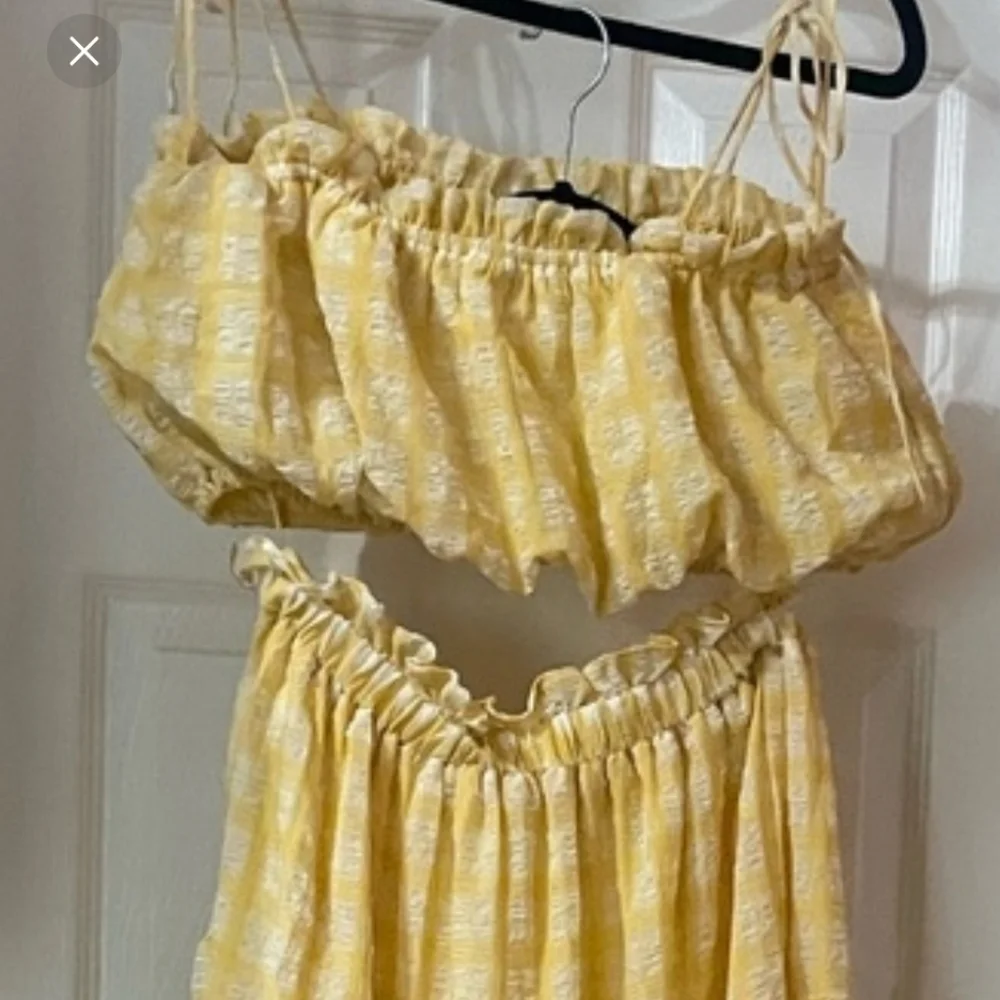 Vici Yellow Two Piece Skirt Set - Picture 2 of 16